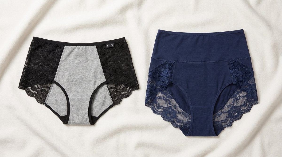 Confronto culotte vita media e vita alta per incontinenza femminile