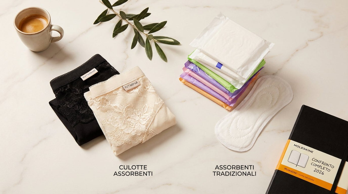 Culotte assorbenti vs assorbenti tradizionali: confronto completo 2026