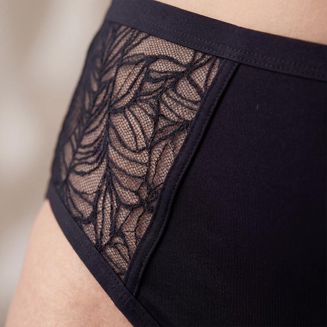 Culotte in pizzo laterale per perdite urinarie