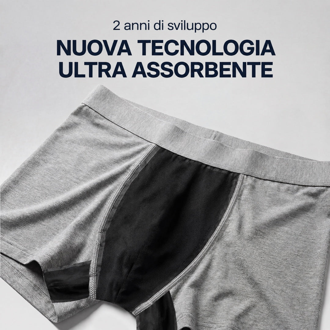 Pack 3 boxer assorbenti per piccole perdite