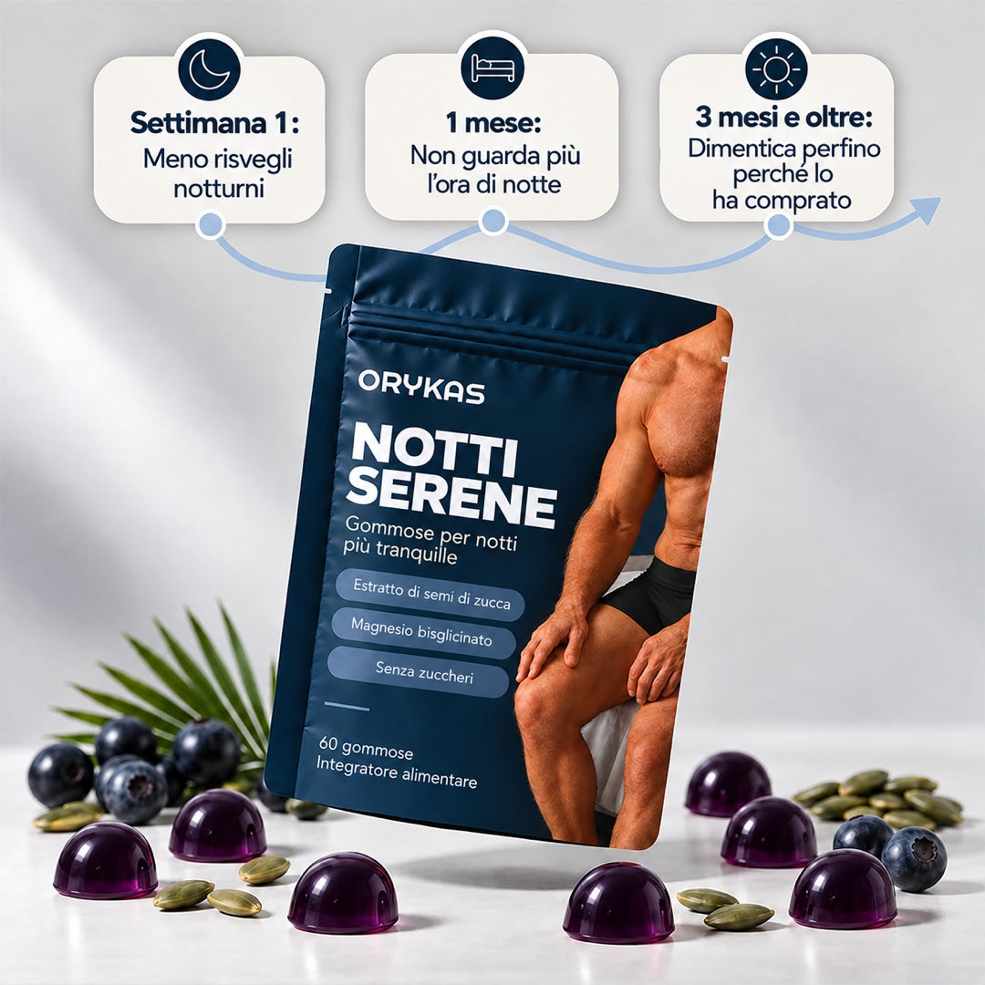 Orykas Gummies per la Notte Uomo
