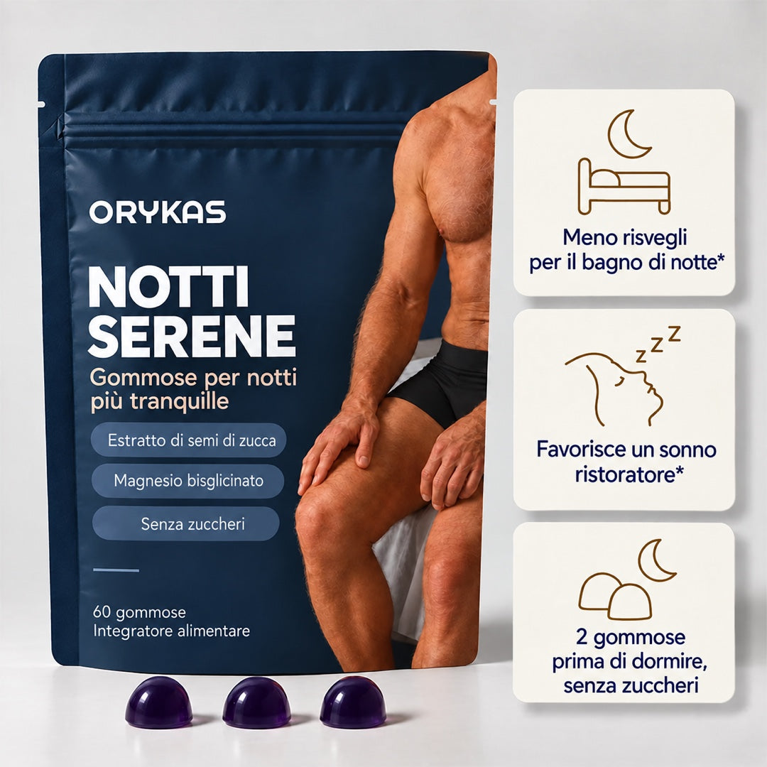 Orykas Gummies per la Notte Uomo