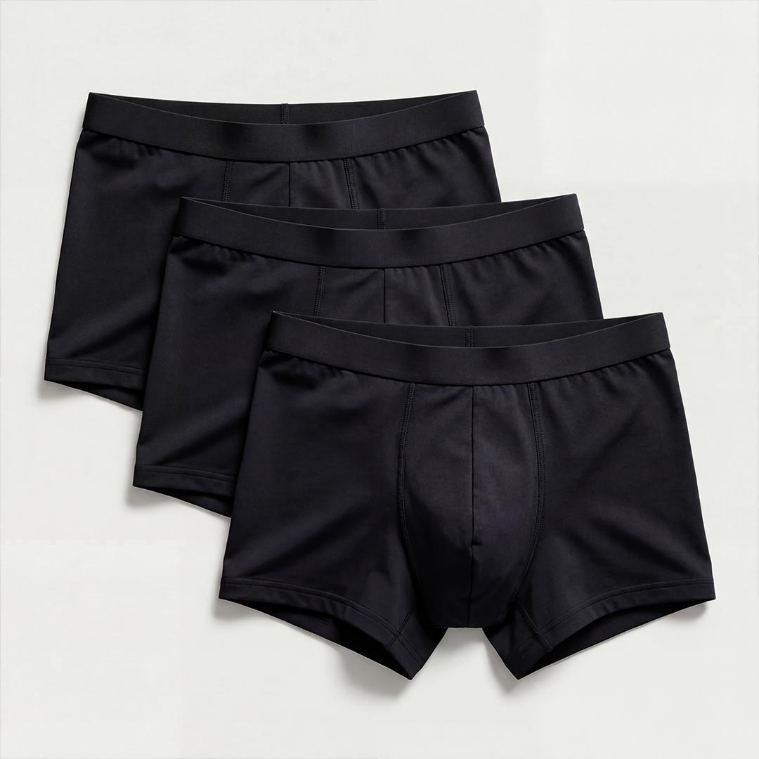 Set di 3 boxer neri ultra assorbenti