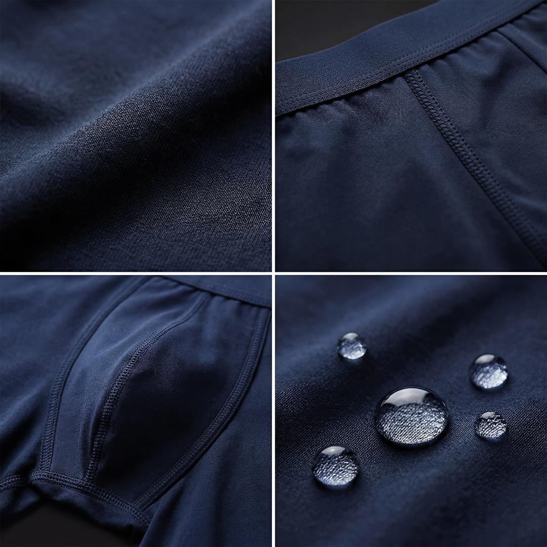 Set di 3 boxer blu navy ultra assorbenti