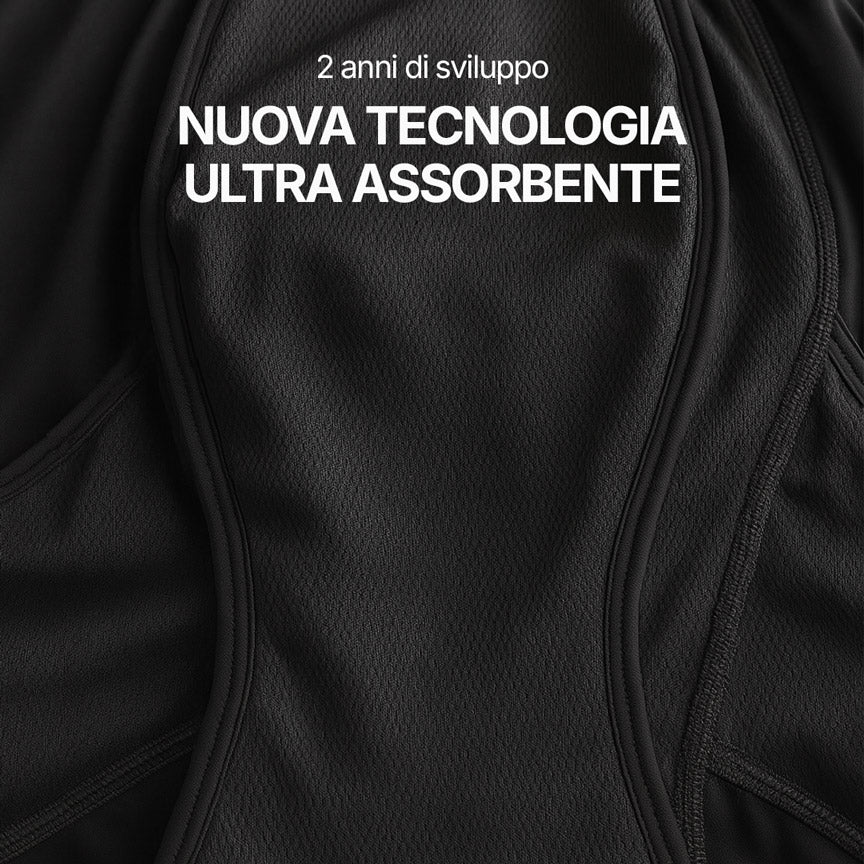 Pacchetto Orykas 9 slip ultra assorbenti per incontinenza maschile, primo piano zona assorbente — mutande assorbenti