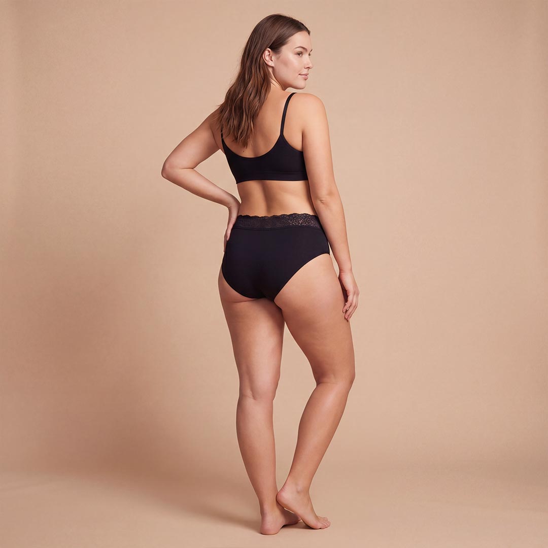 Culotte in pizzo a vita alta per perdite urinarie