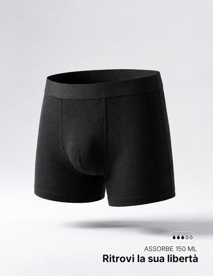 Boxer assorbente per piccole perdite urinarie