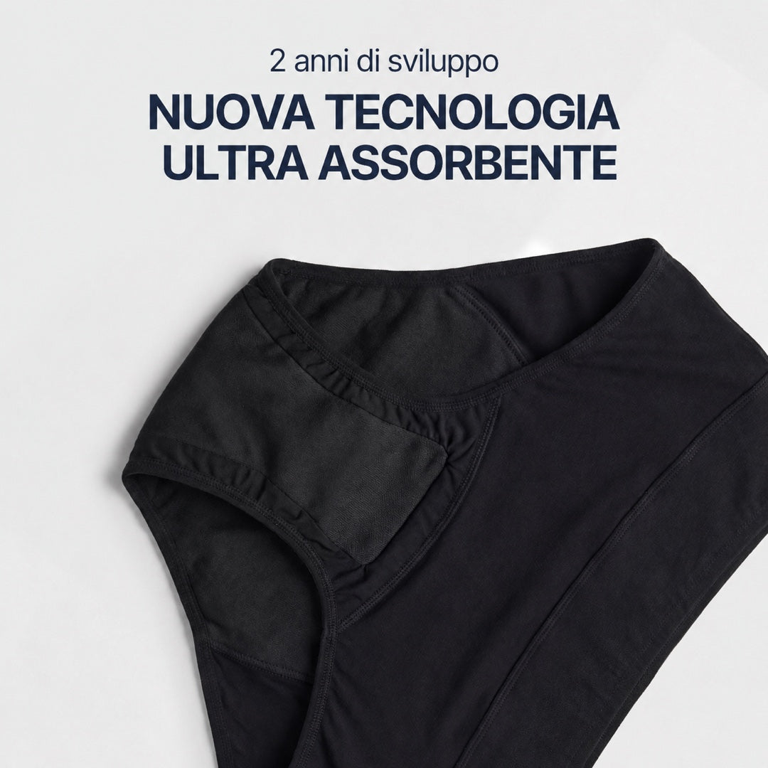 Culotte in pizzo a vita alta per perdite urinarie