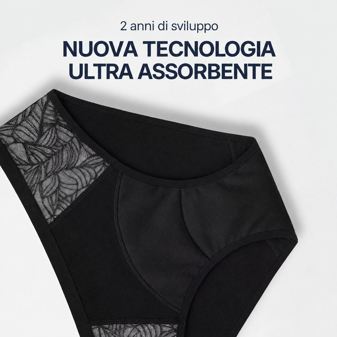 Culotte in pizzo laterale per perdite urinarie