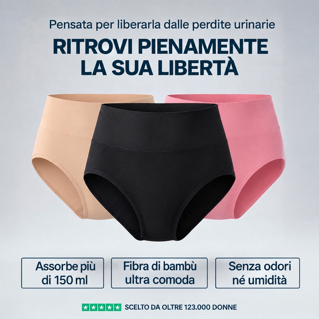Culotte per perdite urinarie a vita media