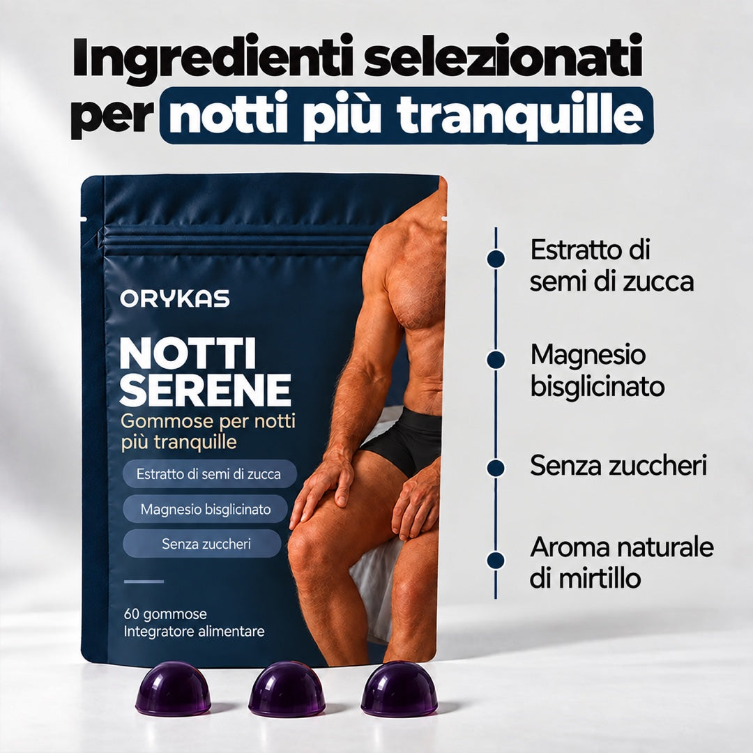 Orykas Gummies per la Notte Uomo