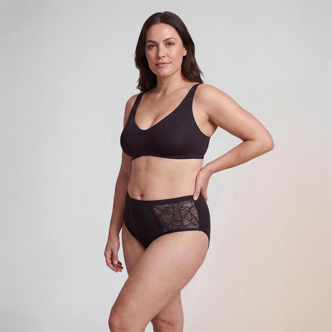 Culotte in pizzo laterale per perdite urinarie