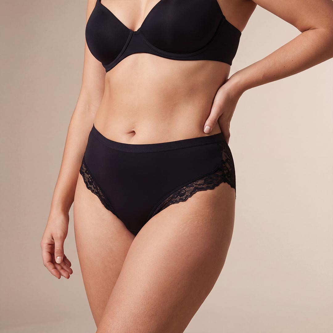 Culotte assorbente in pizzo elegante