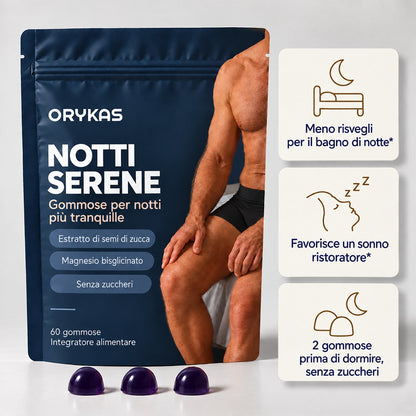 Orykas Gummies per la Notte Uomo