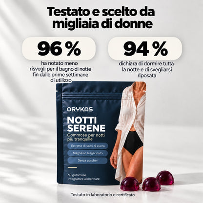 Orykas Gummies per la Notte Donna