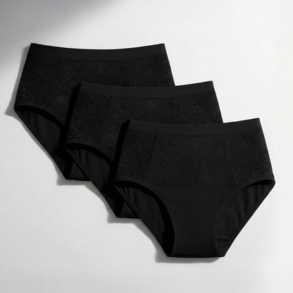 Pack da 3 culotte per incontinenza ultra assorbenti nere