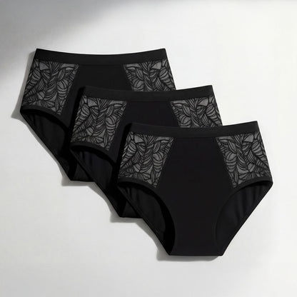 Pack da 3 culotte con pizzo laterale