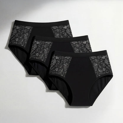 Pack da 3 culotte con pizzo laterale