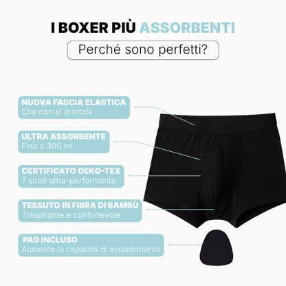 Boxer ultra assorbente