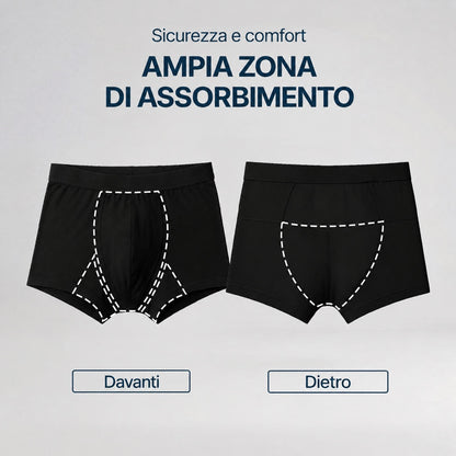 Set di 3 boxer neri ultra assorbenti